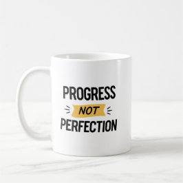 Moderne handgeschriebene Motivation für psychische Kaffeetasse