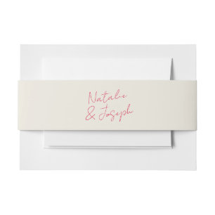 Moderne handgeschriebene Retro Whimsical Bright We Einladungsbanderole