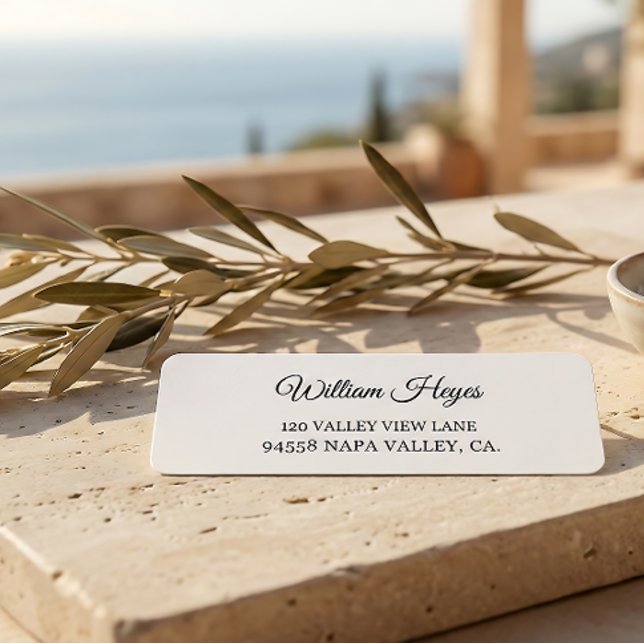 Moderne handgeschriebene Rücksende-Adressetiketten (Von Creator hochgeladen)