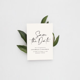 Moderne handgeschriebene Typografie Hochzeit Schwa Postkarte