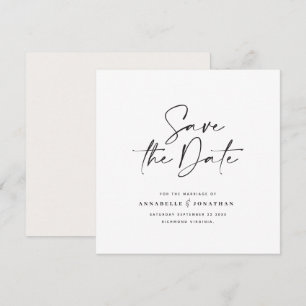 Moderne handgeschriebene typografische Hochzeitsan Save The Date