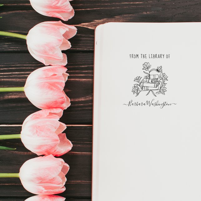 Moderne handgezeichnet Bibliothek Butterfly Permastempel (Von Creator hochgeladen)