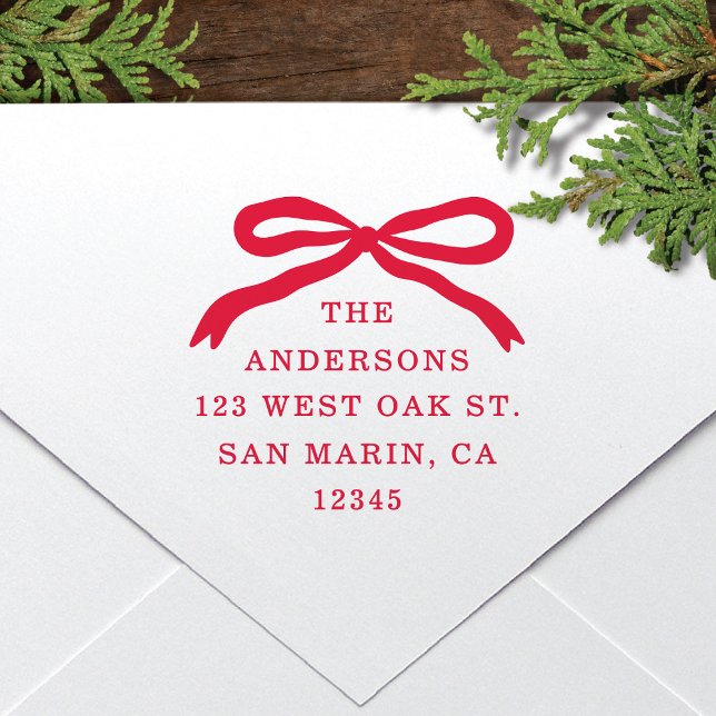 Moderne handGezeichnet Weihnachtsfeiertage in Red  Permastempel (Von Creator hochgeladen)