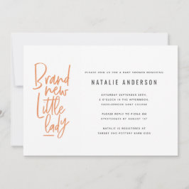 Moderne, handgezogene Babydusche laden Ankündigung