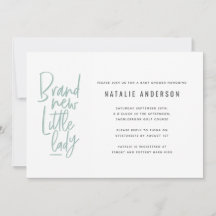 Moderne, handgezogene Babydusche laden