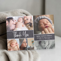Moderne Handlettering-Fotocollage-Baby-Party