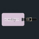 Moderne Handschrift Kalligrafie Name Einfach Gepäckanhänger<br><div class="desc">Moderner Schriftart kombiniert mit handgeschriebener Kalligrafie.</div>