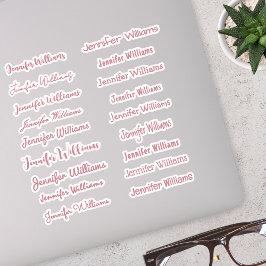 Moderne Handschrift Name (18 Stile) - Roségold Aufkleber