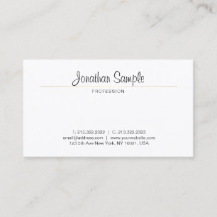 Moderne handschriftliche Schrift Minimalistisch El Visitenkarte