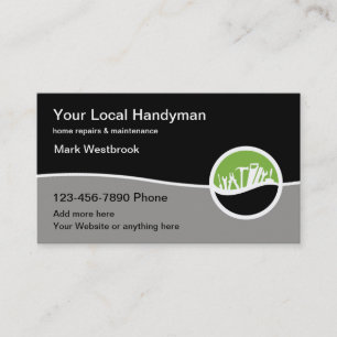 Moderne Handwerker-Werkzeug-Themen-Geschäftskarten Visitenkarte