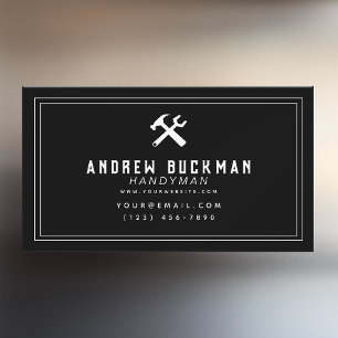 Moderne Handyman Carpentry Zuhause-Verbesserung Magnetische Visitenkarte