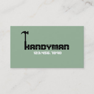 Moderne Handyman Maintenance Business Card Visitenkarte