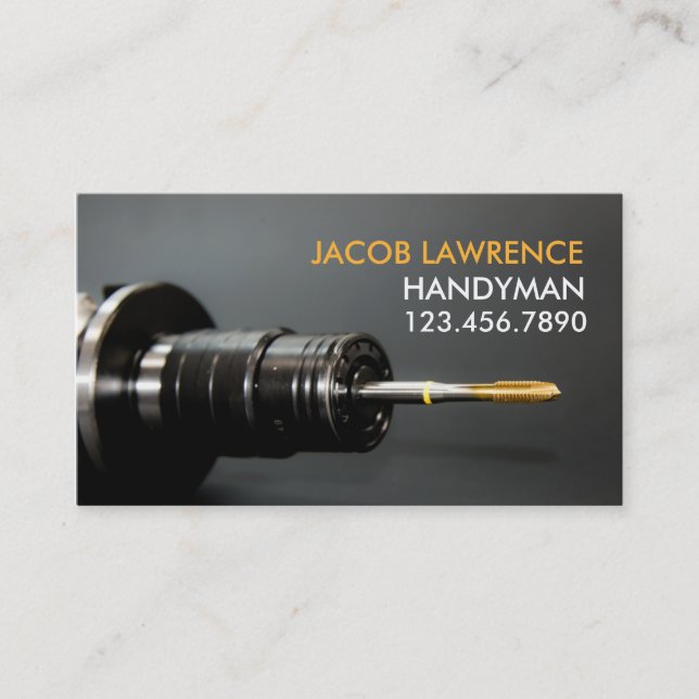 Moderne Handyman Maintenance Business Card Visitenkarte (Vorderseite)