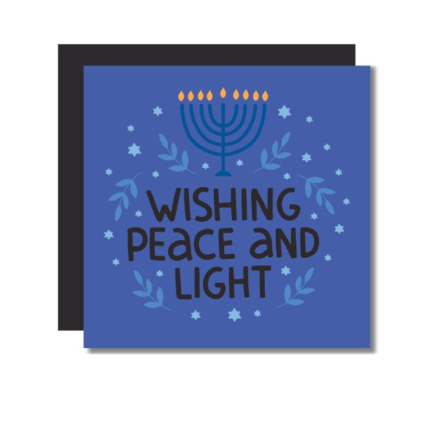 Moderne Hanukka Menorah 5,25" Magnetkarte (Von Creator hochgeladen)