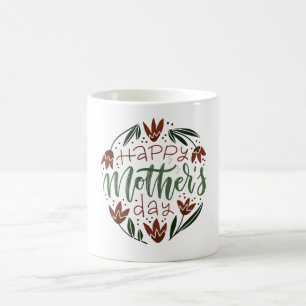 Moderne Happy Mother Day Classic Tasse