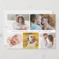 Moderne Happy valentine's day Custom Family Fotos