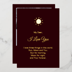 Moderne Happy Valentine's Day Foto Folien Feiertagskarte