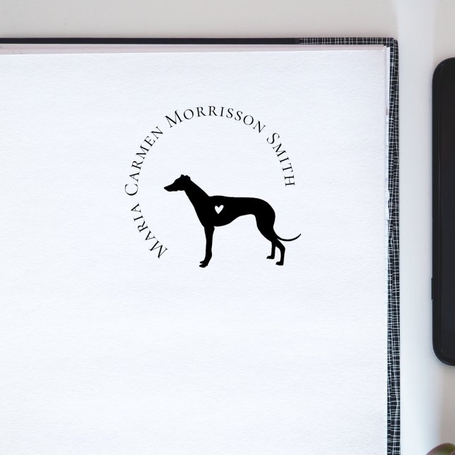 Moderne Hart-Hund-Bibliotheksbuch mit individuelle Gummistempel (Von Creator hochgeladen)