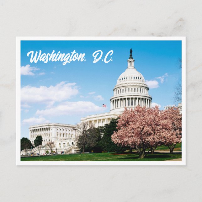 Moderne Hauptstadt Gebäude Washington DC Postcard Postkarte (Vorderseite)