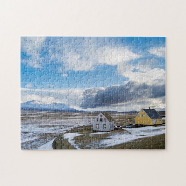 Moderne Häuser Puzzle (Horizontal)