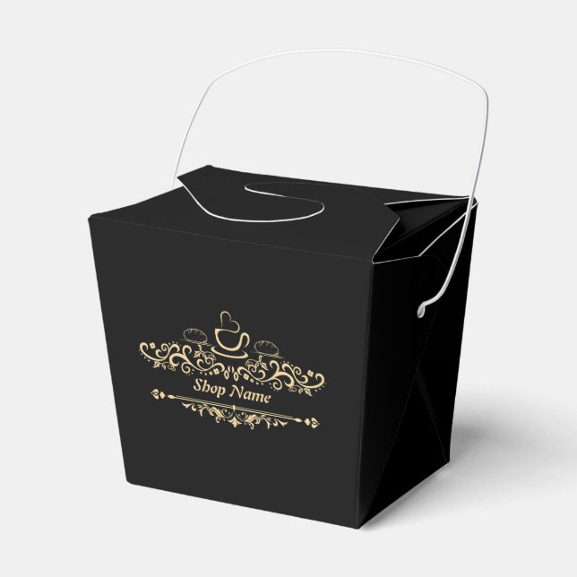 Moderne, hausgemachte Kaffeebäckerei - kundenspezi Geschenkschachtel (Vorderseite)