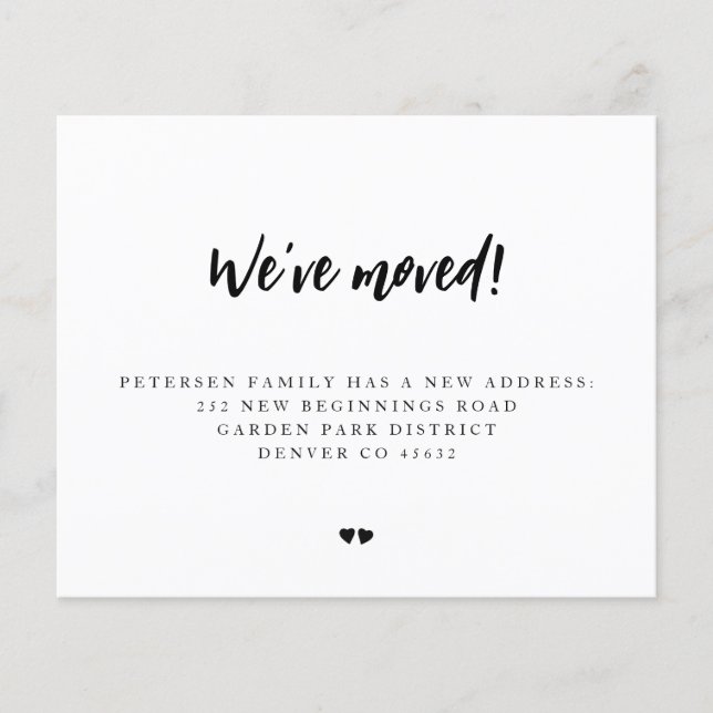 Moderne Haushaltsführung, die wir umziehen wollen (Vorderseite)