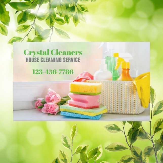 Moderne Haushaltshilfe Visitenkarte (Modern Housekeeper Maid Services Housekeeping Business Card)