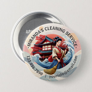 Moderne Hausreinigung Haushälterin Service Hausrei Button