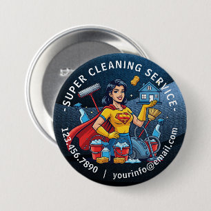 Moderne Hausreinigung Haushälterin Service Hausrei Button