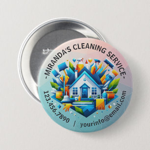 Moderne Hausreinigung Haushälterin Service Hausrei Button
