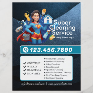 Moderne Hausreinigung Haushälterin Service Hausrei Flyer