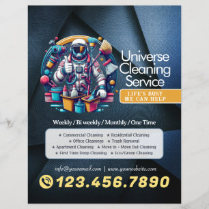 Moderne Hausreinigung Haushälterin Service Hausrei Flyer