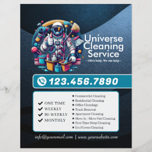 Moderne Hausreinigung Haushälterin Service Hausrei Flyer