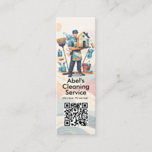 Moderne Hausreinigung Haushälterin Service Hausrei Mini Visitenkarte