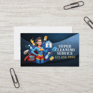 Moderne Hausreinigung Haushälterin Service Hausrei Visitenkarte