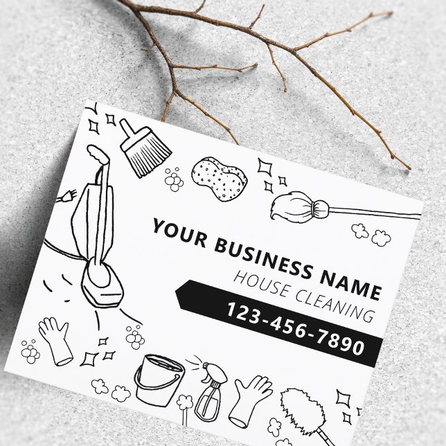 Moderne Hausreinigung Janitorial Housekeeping Flyer (Modern House Cleaning Housekeeping Janitorial Flyer)