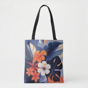 Moderne Hawaiian Hibiskus Beach Bag aus dem Mittel