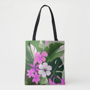 Moderne Hawaiian Hibiskus Beach Bag aus dem Mittel