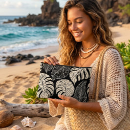 Moderne hawaiianische Blätter Zubehörtasche