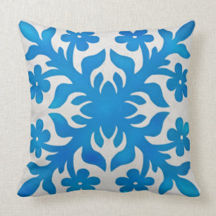 MODERNE HAWAIISCHE QUILT-KISEN - Plumeria Vintage Kissen