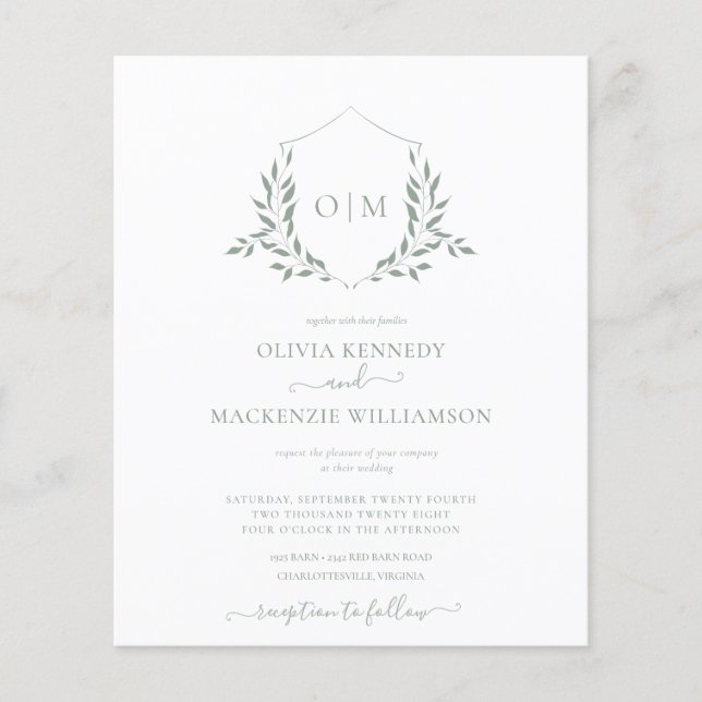 Moderne Heathrow-Wappen-Monogramm Flyer (Vorne)