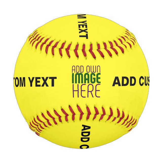 MODERNE, HELL-GELB-BILD-TEMPLATE BASEBALL (Vorderseite)
