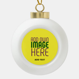 MODERNE, HELL-GELB-BILD-TEMPLATE KERAMIK Kugel-Ornament