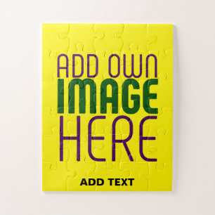 MODERNE, HELL-GELB-BILD-TEMPLATE PUZZLE