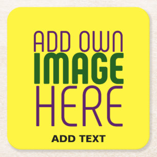 MODERNE, HELL-GELB-BILD-TEMPLATE RECHTECKIGER PAPPUNTERSETZER