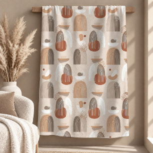 Moderne Hellbraune Beige Regenbogen Decke Dekor Ku