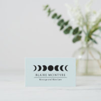 Moderne helle blaue Mondphasen Elegant