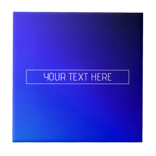Moderne helle blaue und violette Gradient-Ombre Fliese