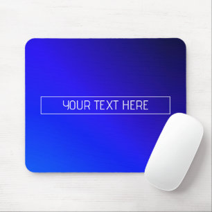 Moderne helle blaue und violette Gradient-Ombre Mousepad