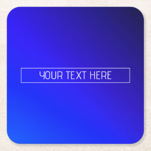 Moderne helle blaue und violette Gradient-Ombre Rechteckiger Pappuntersetzer